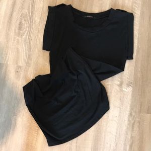 T-shirt dress but slightly fitted